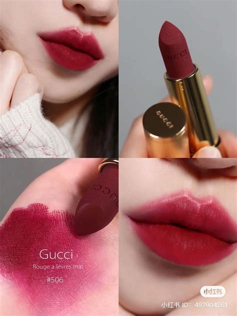 gucci louisa red matte